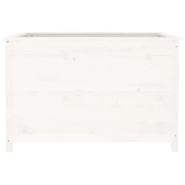 Valge männipuidust kõrgendatud taimelava, 119,5 x 82,5 x 78 cm – 5