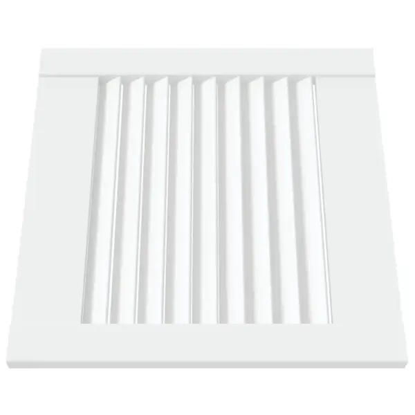 Valge männipuidust lamellkapiuks 39,5 x 39,4 cm – 3