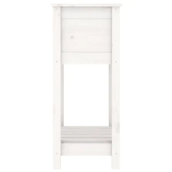 Riiuliga taimekast, valge männipuit, 54 x 34,5 x 81 cm – 6