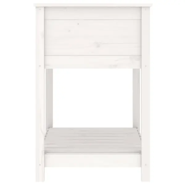 Riiuliga taimekast elutuppa ja rõdule, valge männipuit, 82,5 x 54 x 81 cm – 6