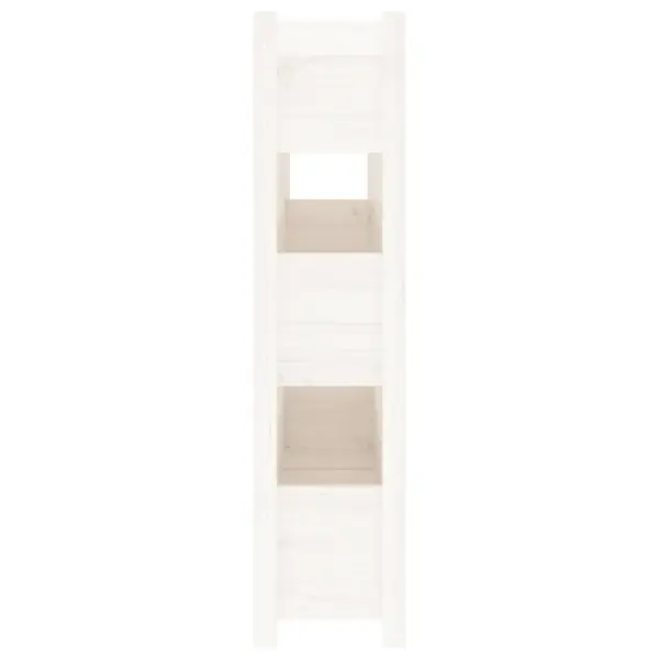 Vertikaalne männipuidust taimekast 3 istutuskastiga, valge, 112 x 25 x 104,5 cm – 6