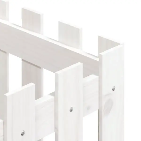 Valge männipuidust taimekast, 40 x 40 x 40 cm – 7