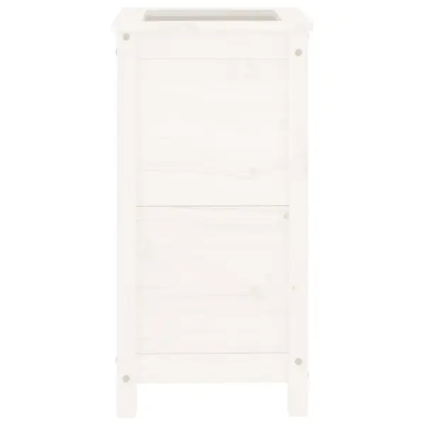 Valge männipuidust taimekast, 40 x 40 x 78 cm – 4