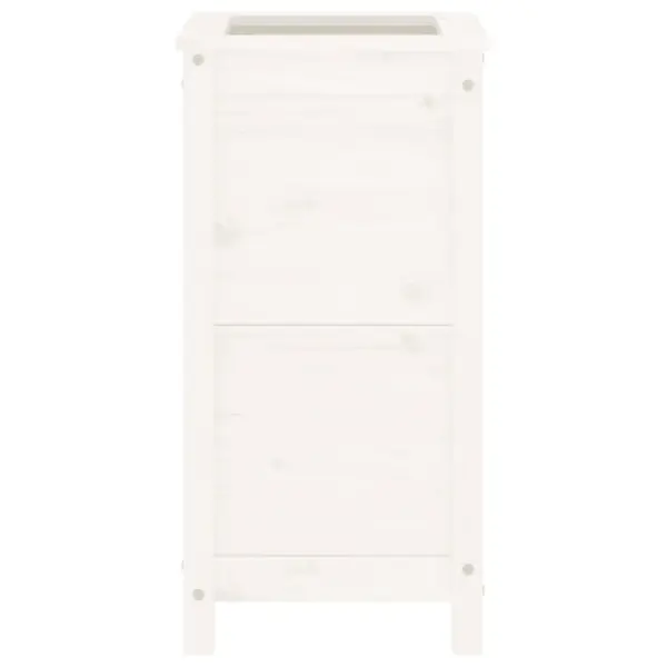 Valge männipuidust taimekast, 40 x 40 x 78 cm – 5