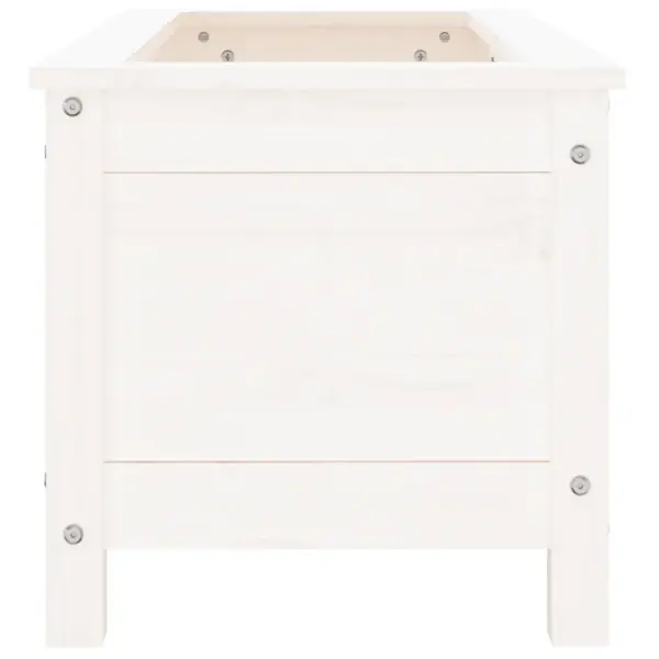 Valge männipuidust taimekast aeda, 82,5 x 40 x 39 cm – 6