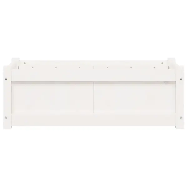 Valge männipuidust taimekast aeda ja terrassile, 90 x 31 x 31 cm – 5