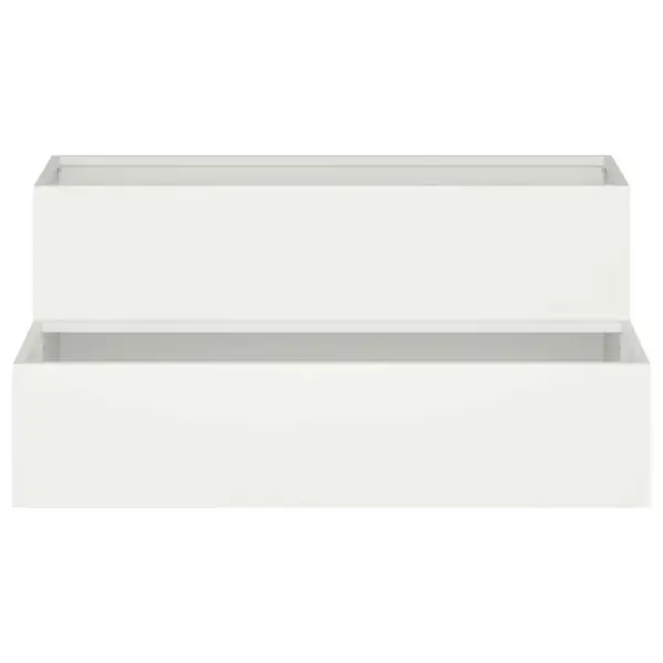 Metallist aia istutuskast, valge, külmvaltsitud teras, 100 x 60 x 45 cm – 6