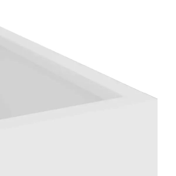 Valge metallist aia istutuspott, 32 x 32 x 40 cm, külmvaltsitud teras – 7