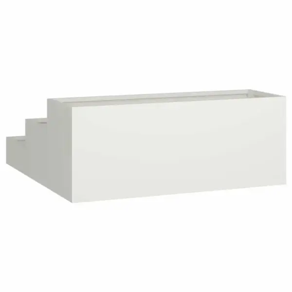 Valge metallist aiakast rõdule ja aeda, külmvaltsitud teras, 90 x 90 x 35 cm – 5