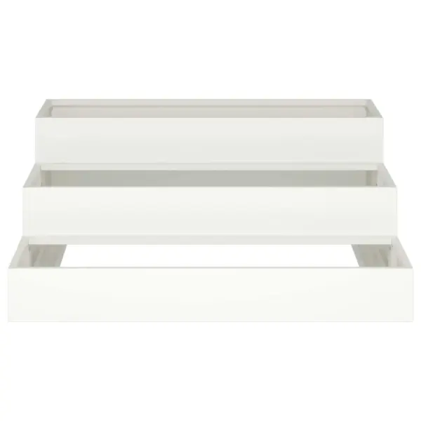 Valge metallist aiakast rõdule ja aeda, külmvaltsitud teras, 90 x 90 x 35 cm – 6