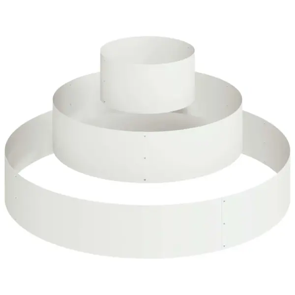 Metallist aia istutuspeenar, valge külmvaltsitud teras, 120 x 120 x 20 cm – 2