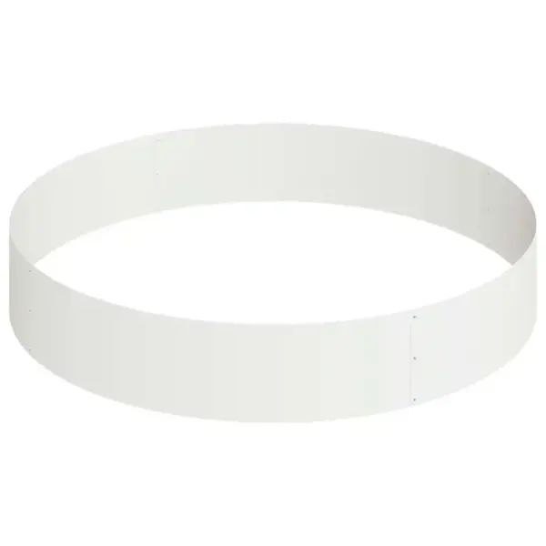 Metallist aia istutuspeenar, valge külmvaltsitud teras, 120 x 120 x 20 cm – 5