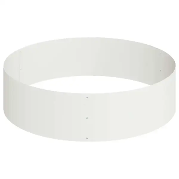 Metallist aia istutuspeenar, valge külmvaltsitud teras, 120 x 120 x 20 cm – 6