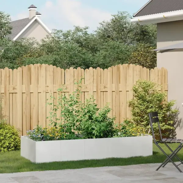 Valge metallist kõrgpeenar avatud põhjaga, külmvaltsitud teras, 200 x 80 x 40 cm – 3