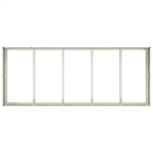 Valge metallist kõrgpeenar avatud põhjaga, külmvaltsitud teras, 200 x 80 x 40 cm – 5