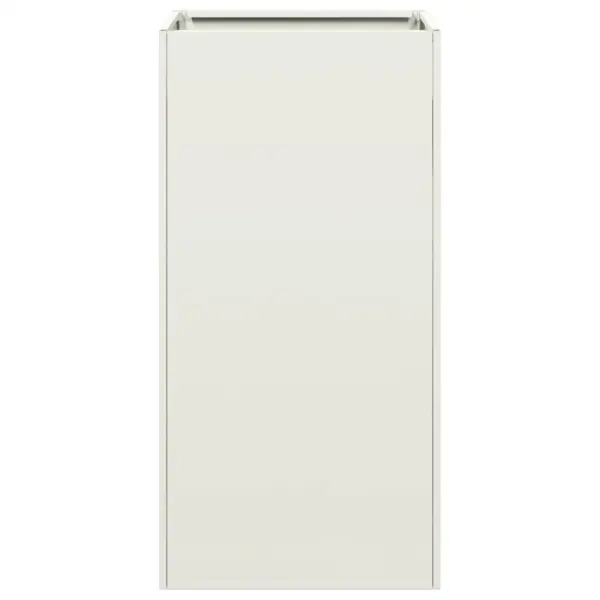 Kõrge taimekast avatud põhjaga, valge külmvaltsitud teras, 40 x 40 x 80 cm – 4