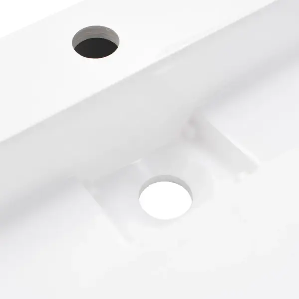 Mineraalvalamist vannitoavalamu, valge, 120 x 46 x 11 cm, kapipealne või seinale – 7