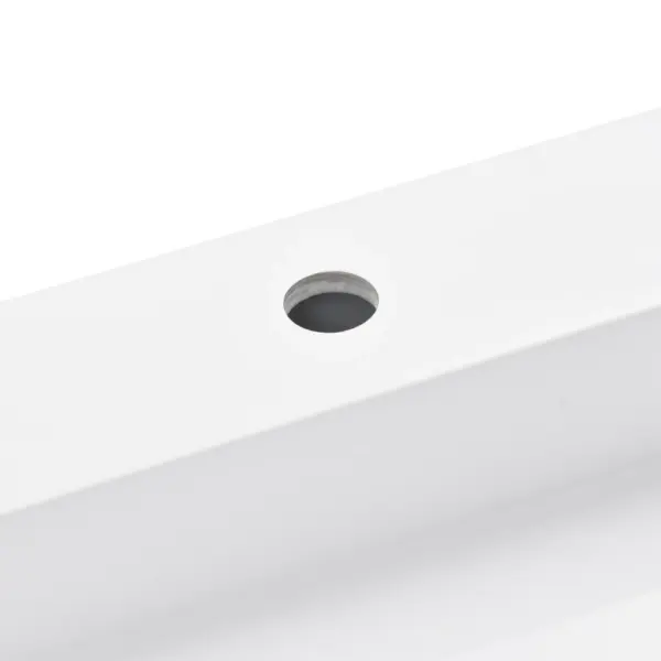 Valge mineraalvalamist vannitoa valamu 2 kraaniavaga, 120 x 46 x 11 cm – 9