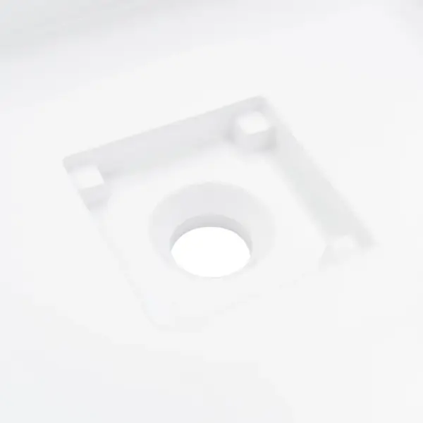 Valge mineraalvalumist vannitoavalamu, 50 x 50 x 12,3 cm, kraaniavaga – 8