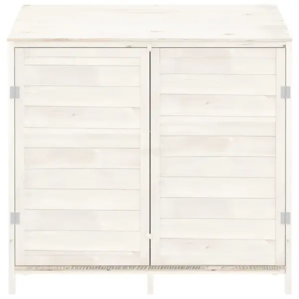 Valge nulupuidust aiakuur aiatööriistadele, 102 x 52 x 112 cm – 3