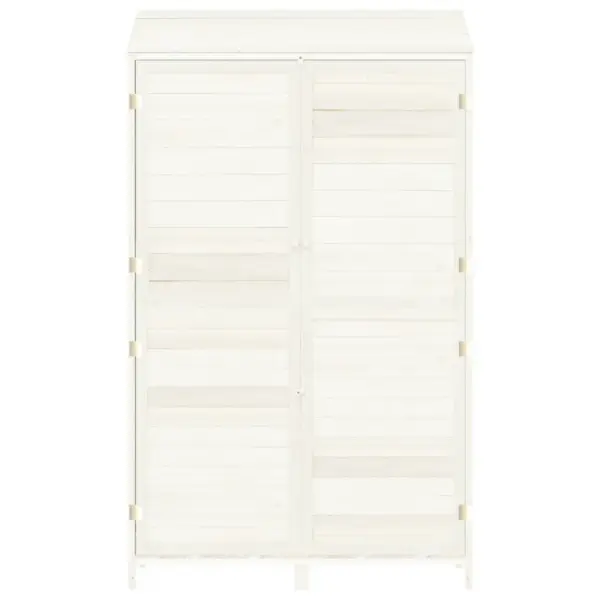 Valge nulupuidust aiakuur 102 x 52 x 174,5 cm – 4