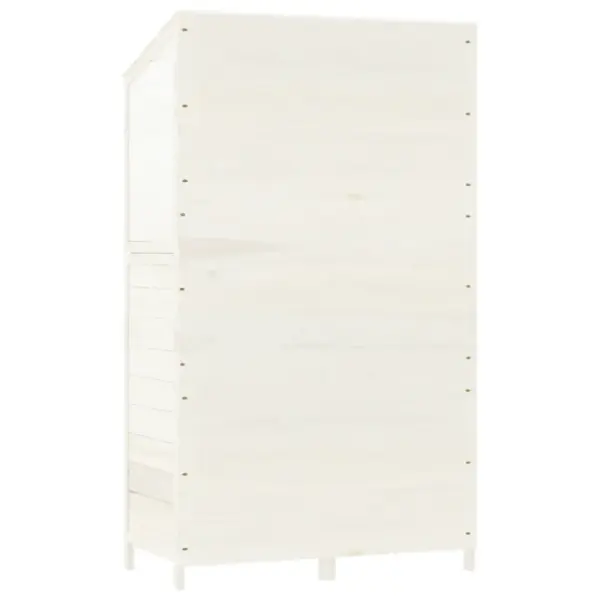 Valge nulupuidust aiakuur 102 x 52 x 174,5 cm – 6