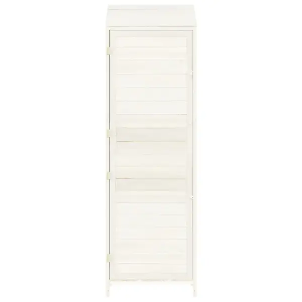 Valge nulupuidust aiakuur aiatööriistadele, 55 x 52 x 174,5 cm – 4