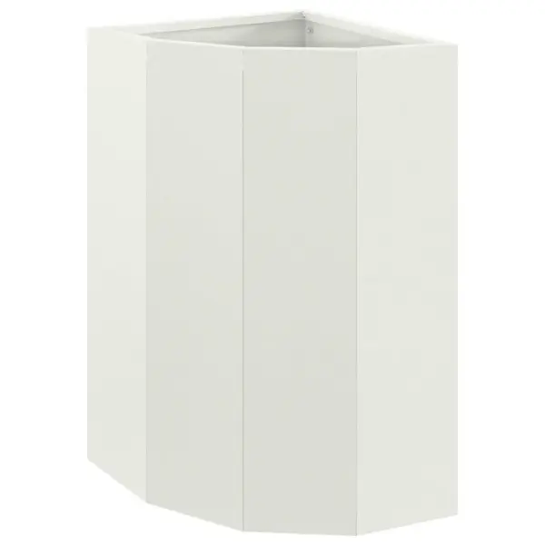 Nurgeline valge terasest istutuskast aeda ja rõdule, 30 x 30 x 50 cm – 2