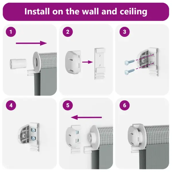 Valge triibuline päev ja öö ruloo, 125 x 100 cm, polüester – 6