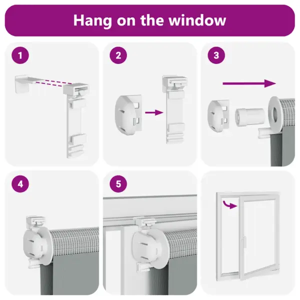 Valge triibuline päev ja öö ruloo, 125 x 100 cm, polüester – 7