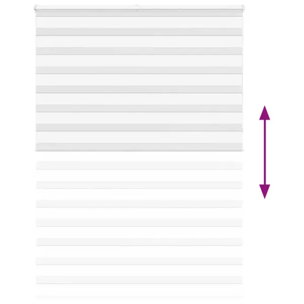 Valge triibuline päev-ja-ööruloo ketiülekandega, 165 x 230 cm, polüester – 5