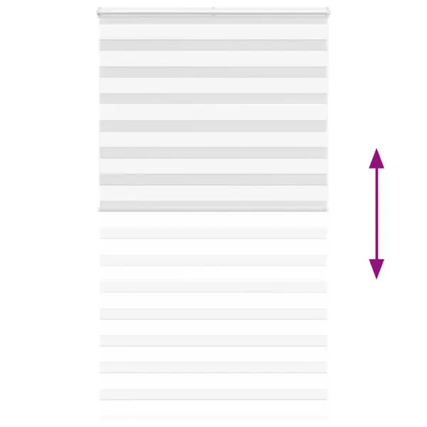 Valge päev-öö ruloo triibulise kangaga, 120 x 200 cm, kanga laius 115,9 cm – 5