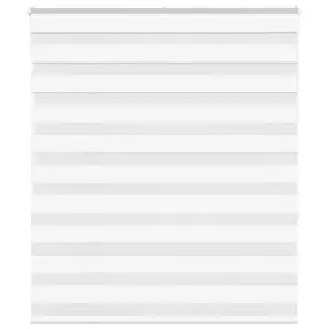 Valge triibuline päev-öö ruloo kettmehhanismiga, 135 x 150 cm, 100% polüester