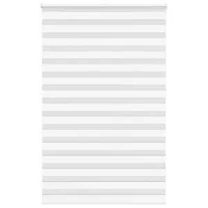 Valge triibuline päev-öö ruloo kettmehhanismiga, 145 x 230 cm, 100% polüester