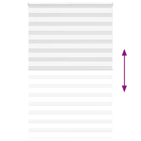 Valge triibuline päev-öö ruloo kettmehhanismiga, 145 x 230 cm, 100% polüester – 5