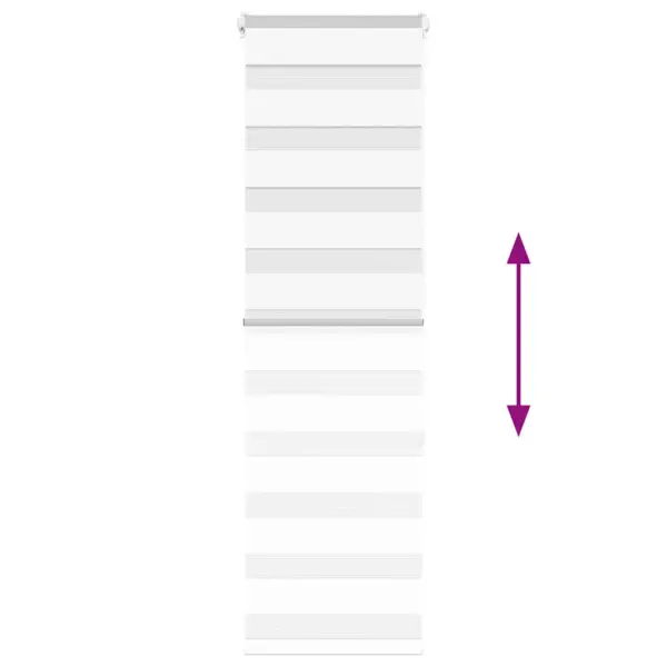 Valge päev-öö ruloo 45 x 150 cm, kanga laius 40,9 cm, polüester – 5