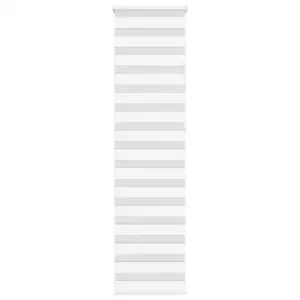 Valge päev-öö ruloo triibulise kangaga, 55 x 230 cm, polüester