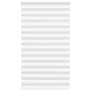Valge päev-öö rulookardin, triibuline, 130 x 200 cm, polüester