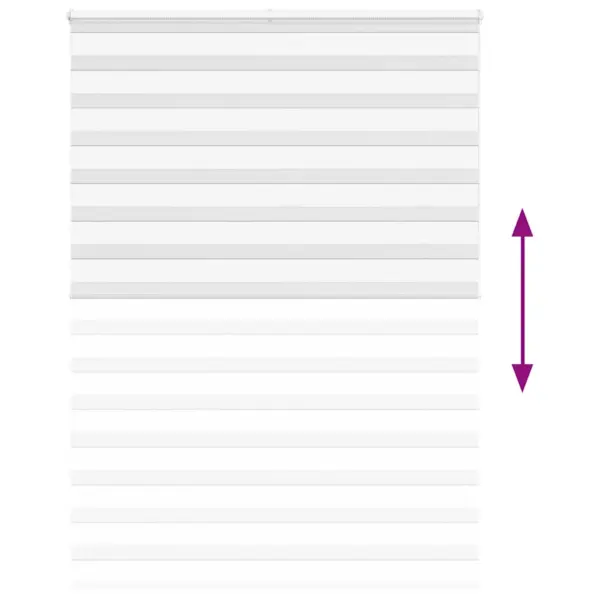 Valge sebraruloo kettmehhanismiga, 155 x 200 cm, polüester – 5