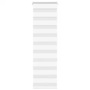 Valge päev-öö sebraruloo kettmehhanismiga, 50 x 150 cm, 100% polüester