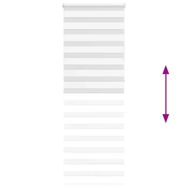 Valge päev-öö sebraruloo, 70 x 230 cm, polüester – 5