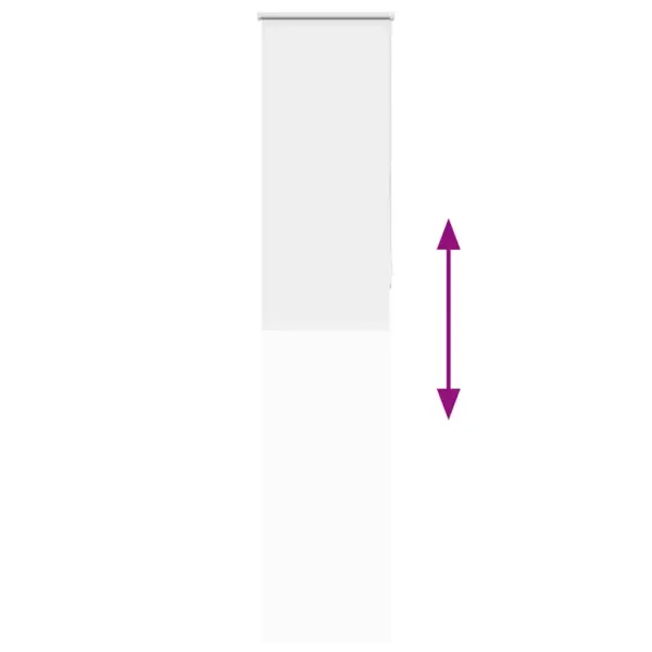 Pimendav ruloo ketiajami ja klambrikinnitusega, valge, 55 x 230 cm, 100% polüester – 9