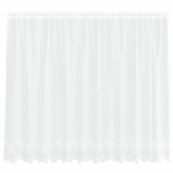 Valge pitskardin, polüester, 300 x 140 cm, 4 paigaldusviisi – 2