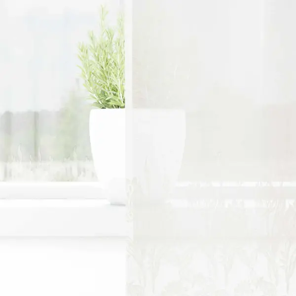 Valge pitskardin, polüester, 300 x 140 cm, 4 paigaldusviisi – 3