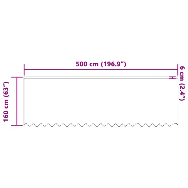 Valge pitskardin lillemustriga, 160 x 500 cm, polüester – 8