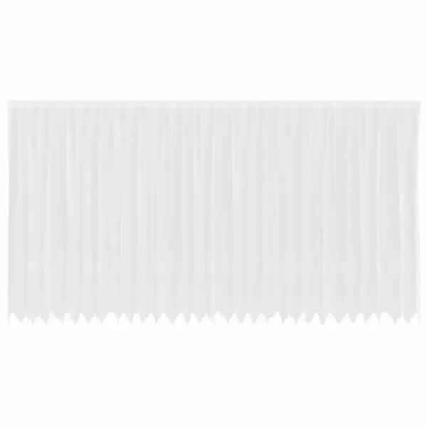 Valge pitskardin lillemustriga, polüester, 200 x 750 cm – 2