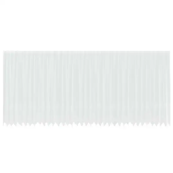 Valge lillemustriga pitskardin, polüester, 200 x 900 cm – 2