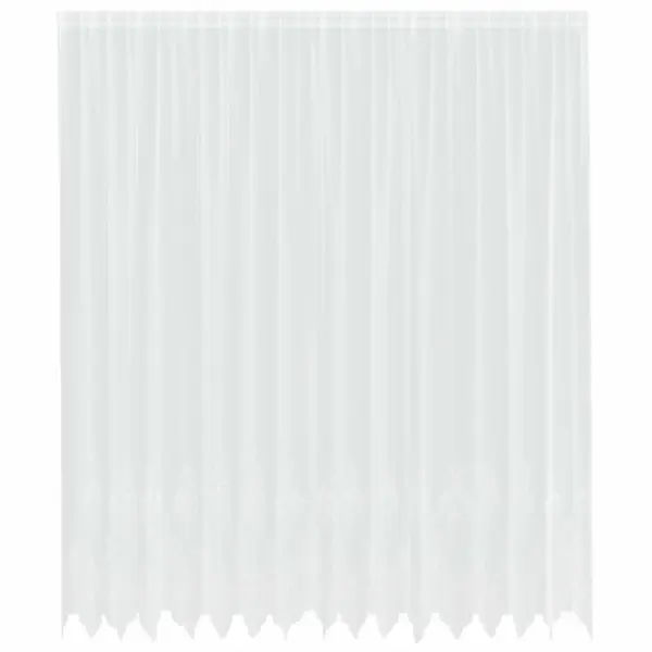 Valge pitskardin lillemustriga, polüester, 260 x 400 cm – 2