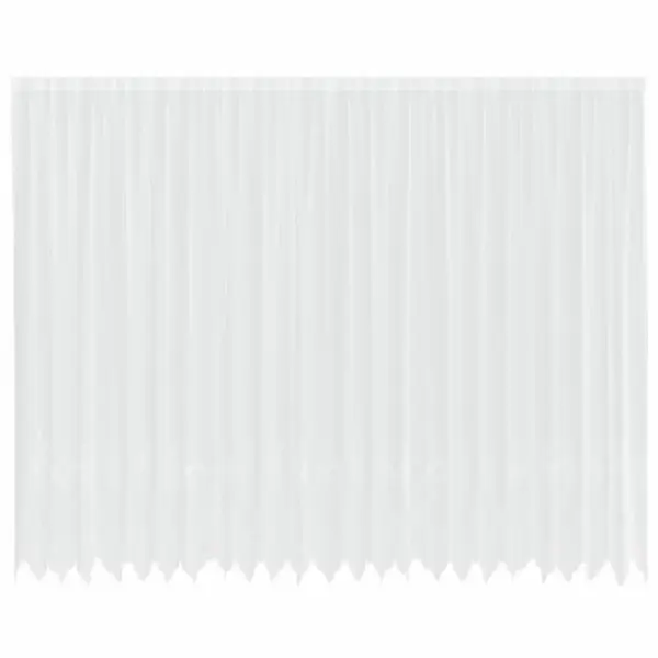 Lillemustriga valge pitskardin, polüester, 260 x 600 cm – 2