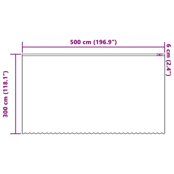 Valge pitskardin lillemustriga, polüester, 300 x 500 cm – 8